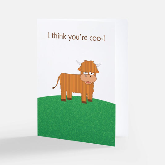 I think you're coo-l greeting card